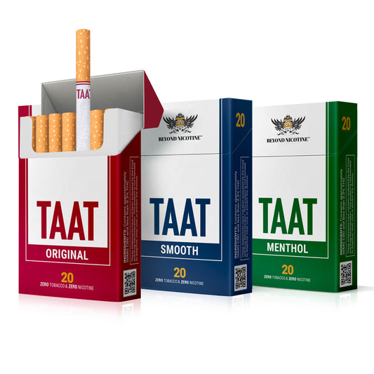 TAAT 500mg CBD Beyond Tobacco Smooth Smoking Sticks - Pack of 20